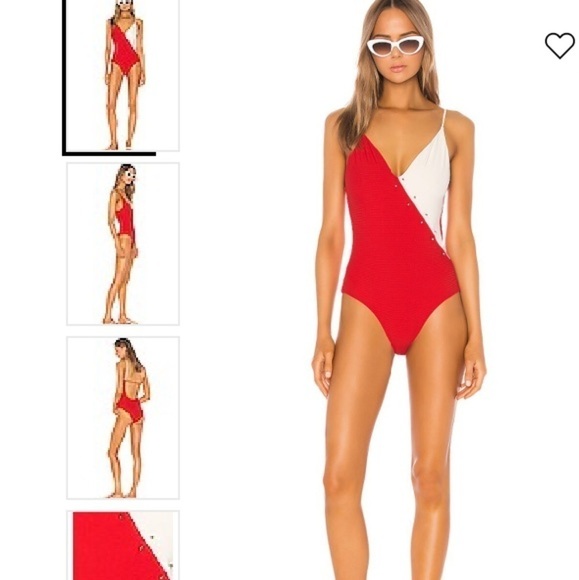 ONIA JACQUE SWIMSUIT High Risk Red New with tags size XL B45 - Picture 1 of 9